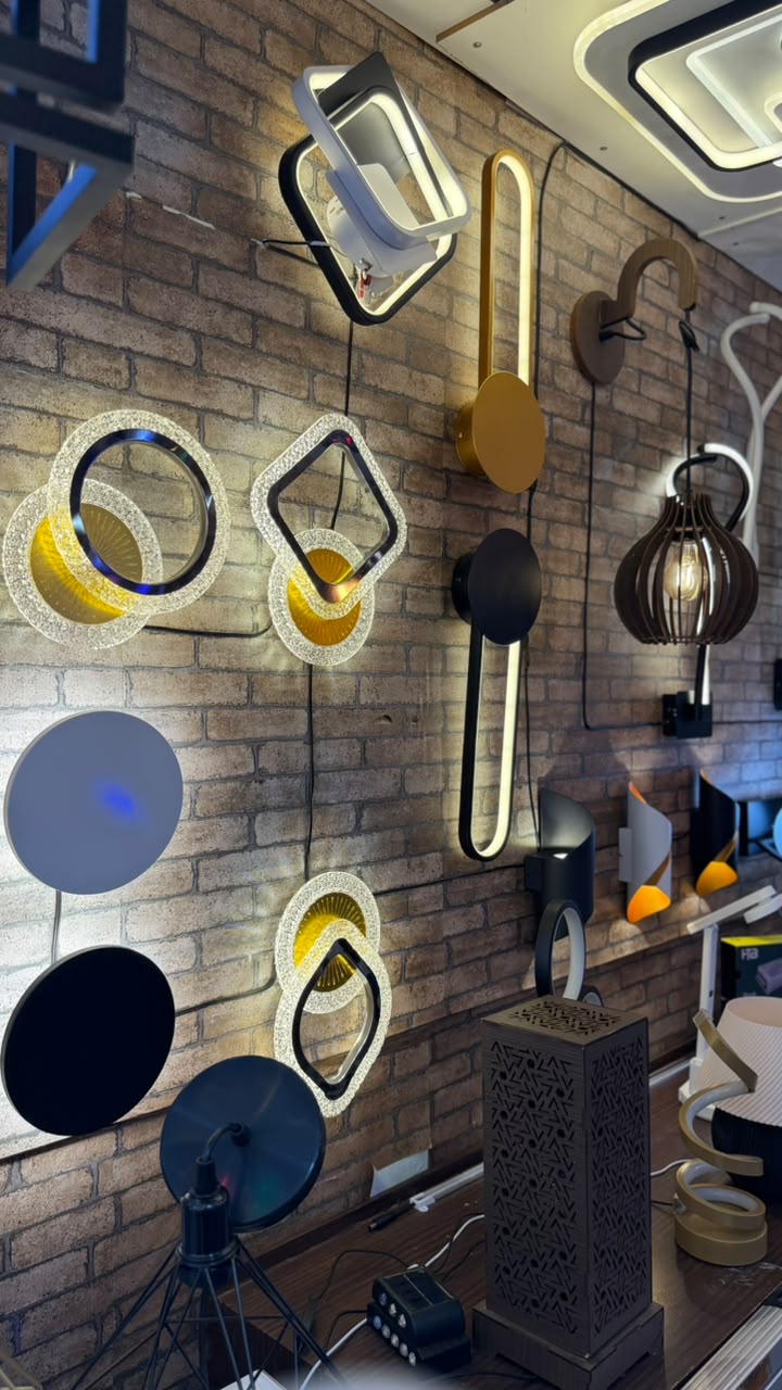 Parede de arandelas de LED